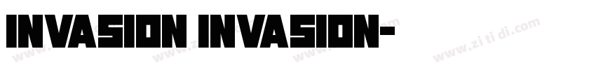 Invasion Invasion字体转换